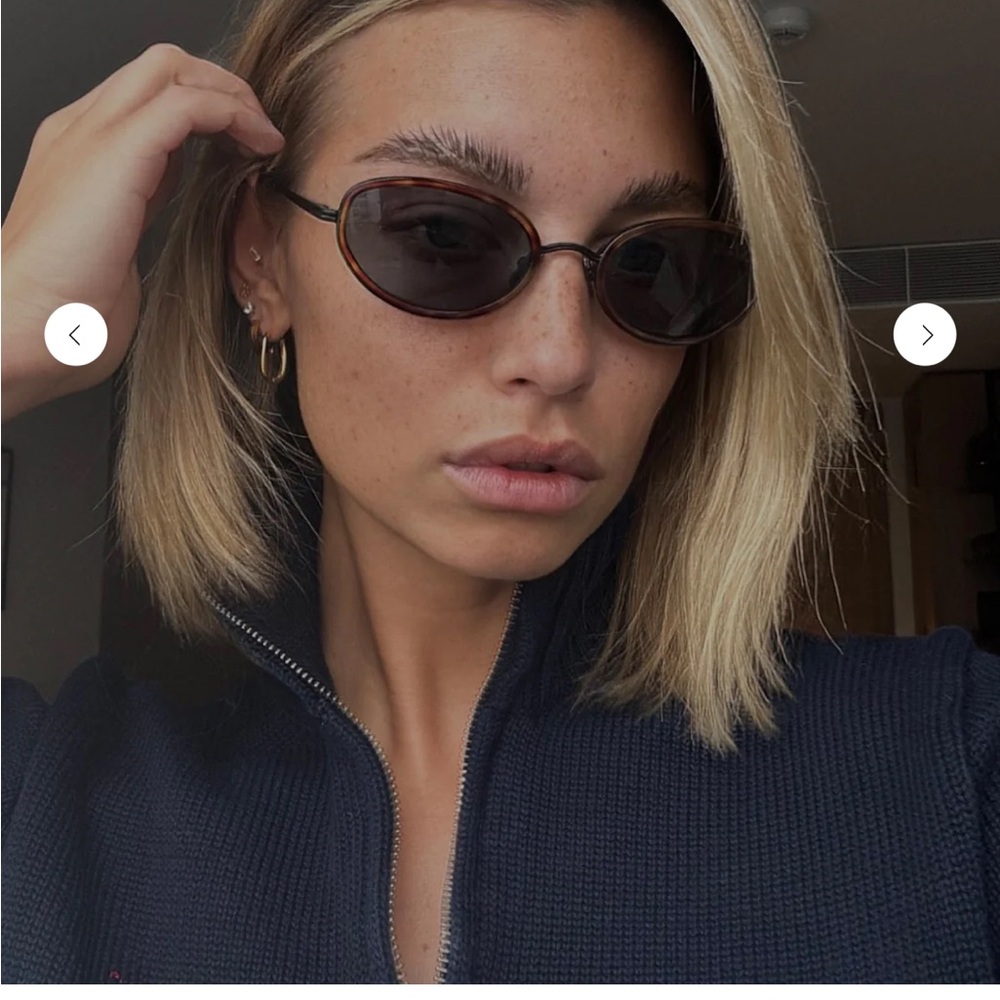 VEHLA reign oval Tortoiseshell Sunglasses - Picture 3 of 9